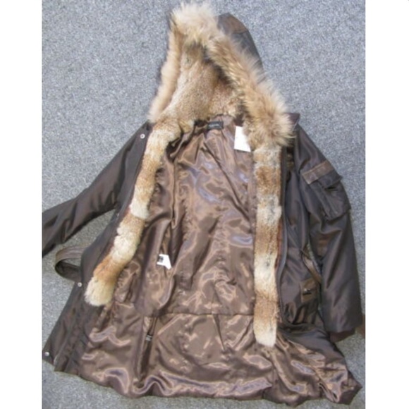 JAVIER SIMORRA brown coat sz 40/ 4 - Picture 6 of 8